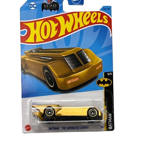 Batman Animated Series Batmobile Hot Wheels Gold 169/250 DC Comics Sealed - Picture 1 of 5